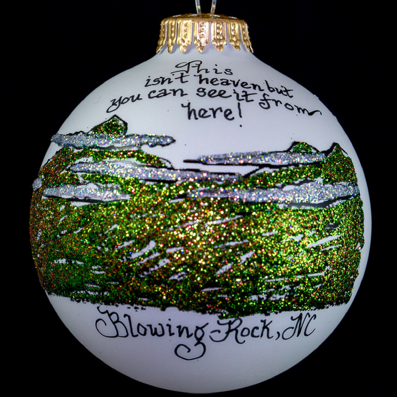 Blowing Rock Mountain Ornament